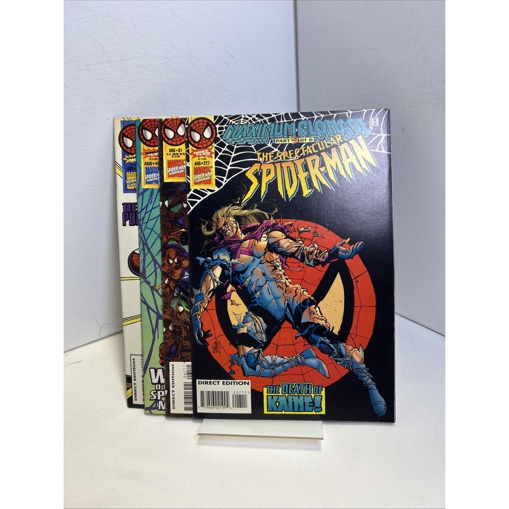 Spider-Man Maximum Clonage Comic Book Lot 4 Marvel 1995 Web Amazing Spectacular